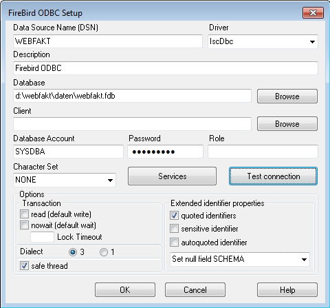 Firebird ODBC Treiber
