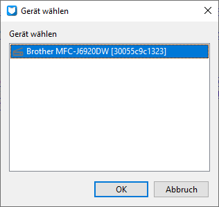 Scanner Auswahl Scanner Auswahl